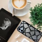 Glitter Back Cover Case Compatible with iPhone 17, Luxury Electroplated 3D Cube, Diamond Bling Shiny Soft TPU Clear Shockproof Women Girls Protective Phone Cover (Black) - Image 2