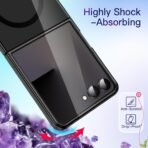 Samsung Galaxy Z Flip 7 2025 Compatible with MagSafe, Non-Yellowing Transparent Hard PC Protective Phone Cover, - Image 5