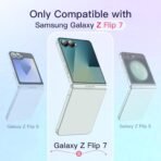 Samsung Galaxy Z Flip 7 (2025), Transparent Back Cover with Drop & Camera Protection (Clear) - Image 2