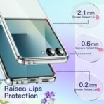 Samsung Galaxy Z Flip 7 (2025), Transparent Back Cover with Drop & Camera Protection (Clear) - Image 4