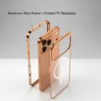 MILLION CASES Modern Defense Mag Shield Case for iPhone 17 Pro Max, iPhone 17 Pro Max Back Cover Case(2025) - Metal+PC | Cosmic Orange - Image 4