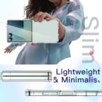 Samsung Galaxy Z Flip 7 (2025), Transparent Back Cover with Drop & Camera Protection (Clear) - Image 5