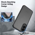 Samsung Galaxy S25 Edge 5G | ShockProof Design | Camera Protection Module | Hard Back Case for Samsung S25 Edge (PC & TPU, Frost Black) - Image 2
