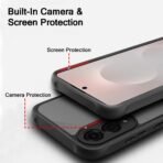 Samsung Galaxy S25 Edge 5G | ShockProof Design | Camera Protection Module | Hard Back Case for Samsung S25 Edge (PC & TPU, Frost Black) - Image 3