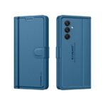 for Samsung A16 5G / Samsung F16 5G / Samsun M16 Luxury Handmade Leather Magnetic Flip Folio Case | Card Holder & Kickstand | Slim Protective Cover | Unisex - Blue