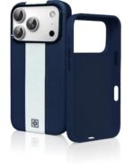 Leather Case for iPhone 17 Pro , Men Women Luxury Elegant Slim Business PU Cover Soft Non-Slip Grip Shockproof Anti-Scratch Protective Back Cover Blue White