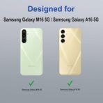 for Samsung A16 5G / Samsung F16 5G / Samsun M16 Luxury Handmade Leather Magnetic Flip Folio Case | Card Holder & Kickstand | Slim Protective Cover | Unisex - Blue - Image 2