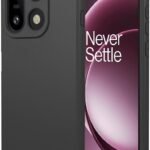 Oneplus 15 5G Back Cover with Upgraded Square Edges for Camera Protection Shockproof Flexible Matte Liquid Silicone Mobile Phone Case (Black)