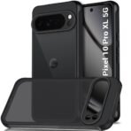 Matte Frosted Translucent Back Cover Case for Google Pixel 10 Pro XL | Shockproof Design | Camera Protection Module | Hard Back Cover Case for Pixel 10Pro XL (PC & TPU, Frost Black)