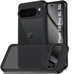 Matte Frosted Translucent Back Cover Case for Google Pixel 10 Pro XL | Shockproof Design | Camera Protection Module | Hard Back Cover Case for Pixel 10Pro XL (PC & TPU, Frost Black)