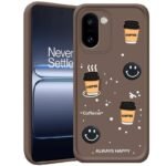 Compatible with OnePlus 15R 5G Back Cover | Stylish Coffee Cartoon Printed Soft TPU Case | Shockproof, Slim & Flexible Protective Mobile Cover