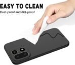 Oneplus 15 5G Back Cover with Upgraded Square Edges for Camera Protection Shockproof Flexible Matte Liquid Silicone Mobile Phone Case (Black) - Image 2