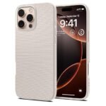 Spigen Liquid Air Back Cover Case Compatible with iPhone 16 Pro Max (TPU | Natural Titanium)