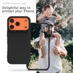 iPhone 17, iPhone 17 Back Cover Case(2025) - TPU+Hard PC | Midnight Black - Image 4