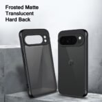 Matte Frosted Translucent Back Cover Case for Google Pixel 10 Pro XL | Shockproof Design | Camera Protection Module | Hard Back Cover Case for Pixel 10Pro XL (PC & TPU, Frost Black) - Image 3