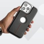 Back Cover for iPhone 16 Pro Max 5G Tronzo Style Luxury Premium PU Leather Stylish Cover with Soft Lining Design Case