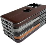 Back Cover for iPhone 16 Pro Max 5G Tronzo Style Luxury Premium PU Leather Stylish Cover with Soft Lining Design Case - Image 5