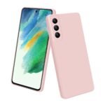 LIRAMARK Silicone Soft Back Cover Case for Samsung Galaxy S21 FE 5G (Silicone Pink)
