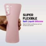 LIRAMARK Silicone Soft Back Cover Case for Samsung Galaxy S21 FE 5G (Silicone Pink) - Image 3