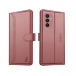 AIBEX ® Compatible for Samsung A56 5G Flip Cover Leather Finish with Magnatic Closure | Inside TPU with Card Pockets | Wallet Stand | Complete Protection Flip Case -Brown