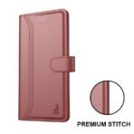 AIBEX ® Compatible for Samsung A56 5G Flip Cover Leather Finish with Magnatic Closure | Inside TPU with Card Pockets | Wallet Stand | Complete Protection Flip Case -Brown - Image 4