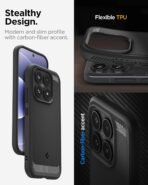 Spigen Rugged Armor for Xiaomi 17 Case, Xiaomi 17 Back Cover (2025) - TPU｜Matte Black - Image 4