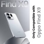 RIGGEAR Shockproof Sleek Hybrid Armor Back Cover Case for Oppo Find X9 5G (Clear PC + Black TPU Bumper) - Image 2