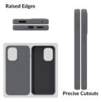 SPRIG Compatible with OnePlus 15R 5G Premium SilkTone Back Cover Drop Tested Shock Proof Mobile Case for Men, Women, Boys and Girls with Camera Protection (Dark Grey) - Image 3