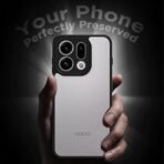 RIGGEAR Shockproof Sleek Hybrid Armor Back Cover Case for Oppo Find X9 5G (Clear PC + Black TPU Bumper) - Image 5