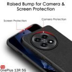 TOUCCH Liquid Silicone Case Cover for Oneplus 13 R | Shock Proof Design & 360 Degree Protection| Premium Soft Black Cover for Oneplus 13 R | Silicone Sand Blast - Image 2