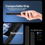 TOUCCH Liquid Silicone Case Cover for Oneplus 13 R | Shock Proof Design & 360 Degree Protection| Premium Soft Black Cover for Oneplus 13 R | Silicone Sand Blast - Image 4