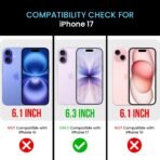 iPhone 17, iPhone 17 Back Cover Case(2025) - TPU+Hard PC | Midnight Black - Image 2