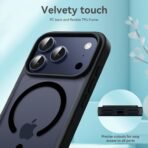 iPhone 17 Pro Max Case | Frosted Translucent Hard Back Cover Compatible with Mag-Safe - Image 3