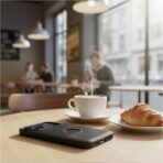 Leather Case for Apple iPhone 17 Pro Premium Protective Stylish Slim Cover with Shockproof Raised Edges Black - Image 5