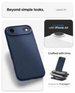 Spigen Liquid Air Back Cover Case Compatible with iPhone Air (2025), iPhone 17 Air Cover case (TPU | Navy Blue) - Image 2